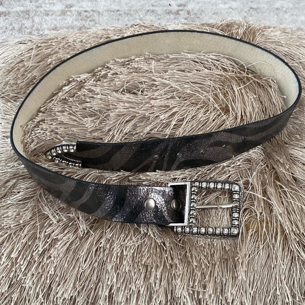 Zebra Rhinestone Belt (S) - Picture 3 of 7
